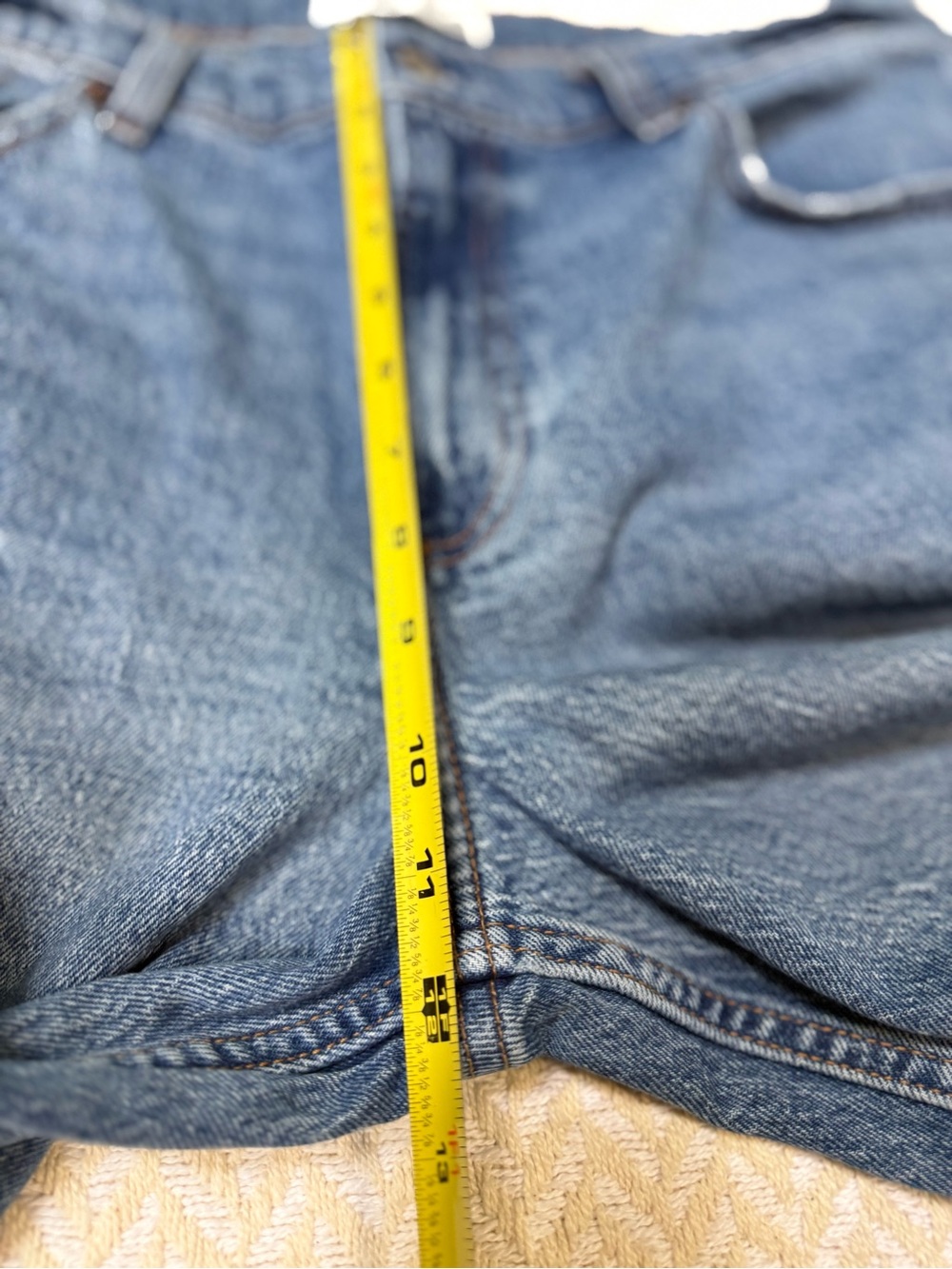 Abercrombie & Fitch Curve Love Baggy Low Rise Jeans Size 32 Regular - Picture 9 of 13